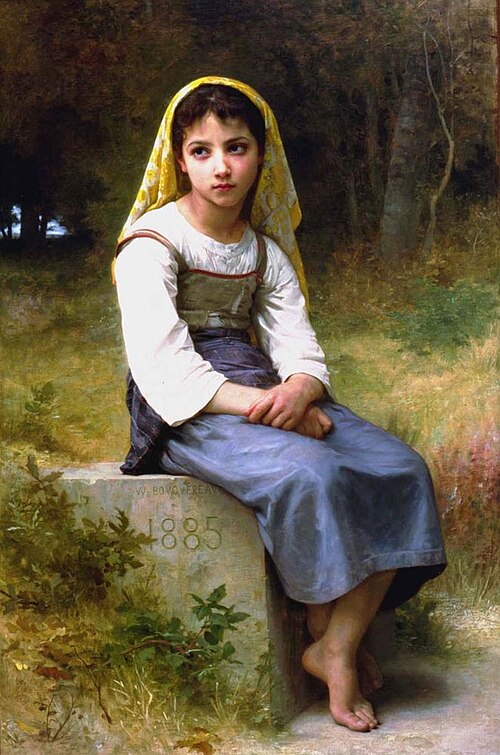 Méditation, 1885, William Bouguereau