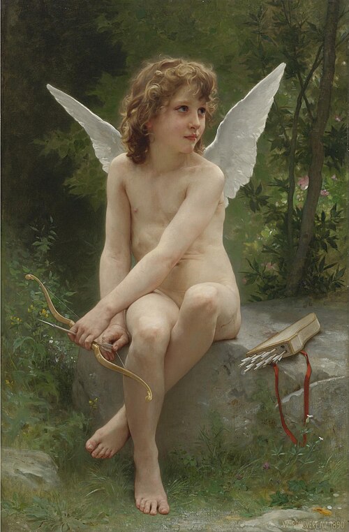 Amour à l'affut, 1890, William Bouguereau