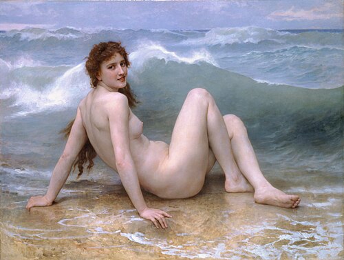 La Vague, 1896, William Bouguereau