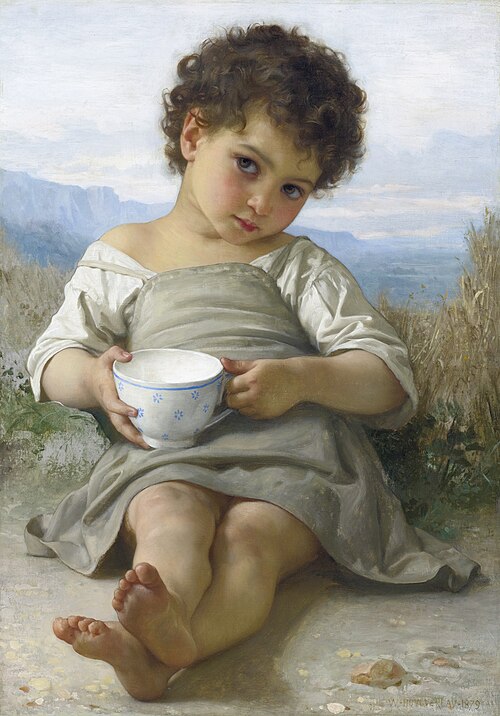 La tasse de lait, 1879, William Bouguereau