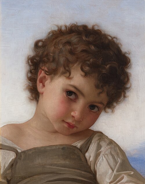 Tête d'enfant, 1879, William Bouguereau