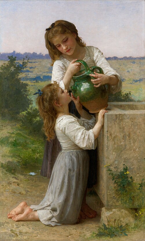 À la fontaine, 1897, William Bouguereau