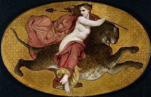 Bacchante sur une panthère, 1855, William Bouguereau
