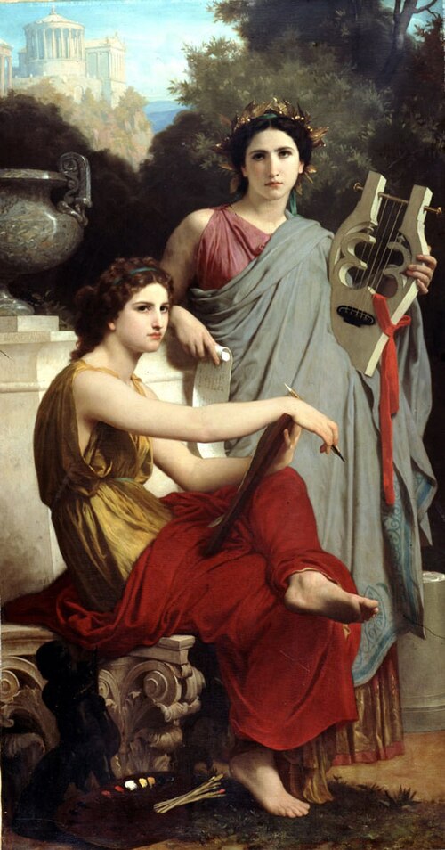 L'art et la littérature, 1867, William Bouguereau