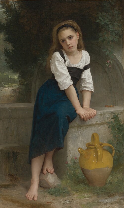 Orpheline à la fontaine, 1883, William Bouguereau