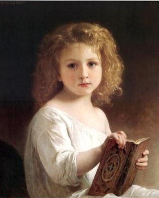 Le livre d'histoires, 1877, William Bouguereau