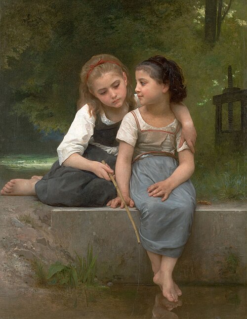Pêche pour les grenouilles, 1882, William Bouguereau