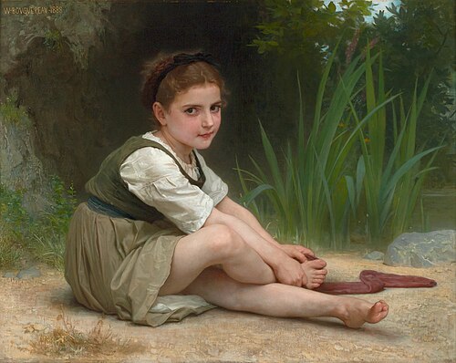 Au bord du ruisseau, 1888, William Bouguereau