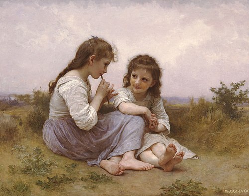 Idylle enfantine, 1900, William Bouguereau