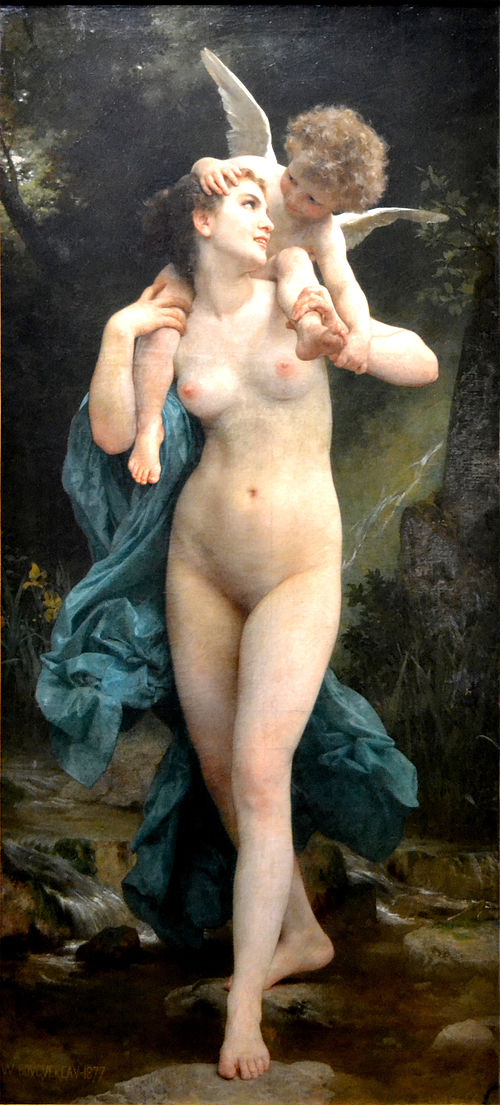 La Jeunesse et l'Amour, 1877, William Bouguereau