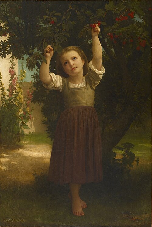 The Cherry Picker, 1871, William Bouguereau