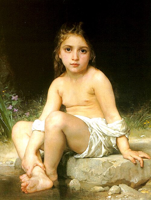 Enfant au bain, 1886, William Bouguereau