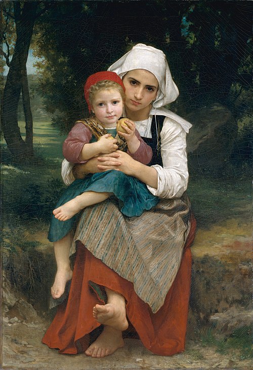 Frère et soeur bretons, 1871, William Bouguereau