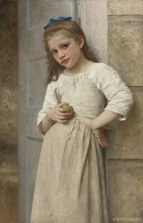 Yvonne sur le pas de la porte, 1901, William Bouguereau