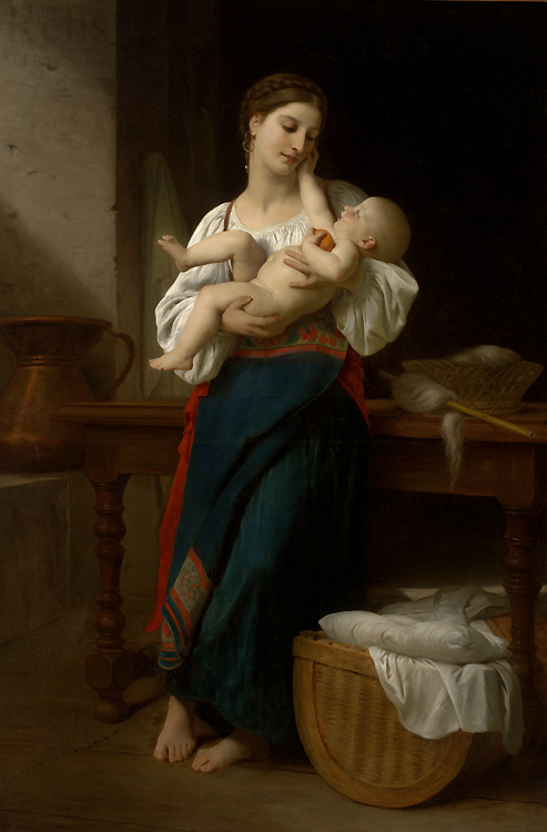 Premières Caresses, 1866, William Bouguereau
