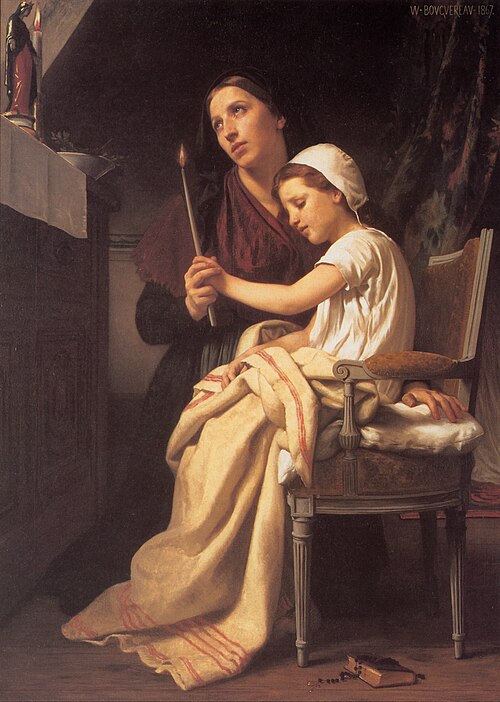 Le vœu, 1867, William Bouguereau