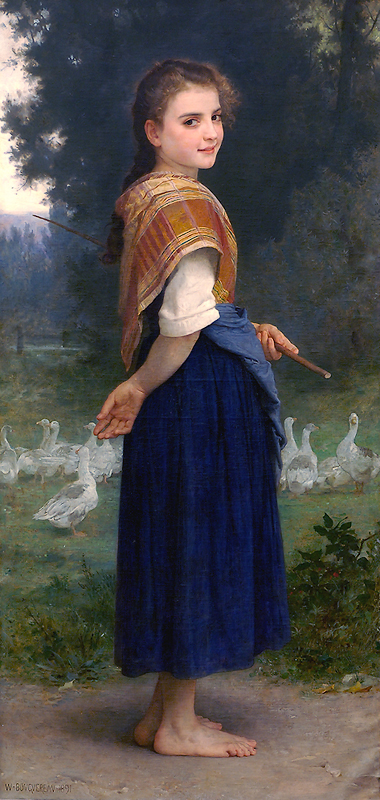 La Gardeuse d'oies, 1891, William Bouguereau