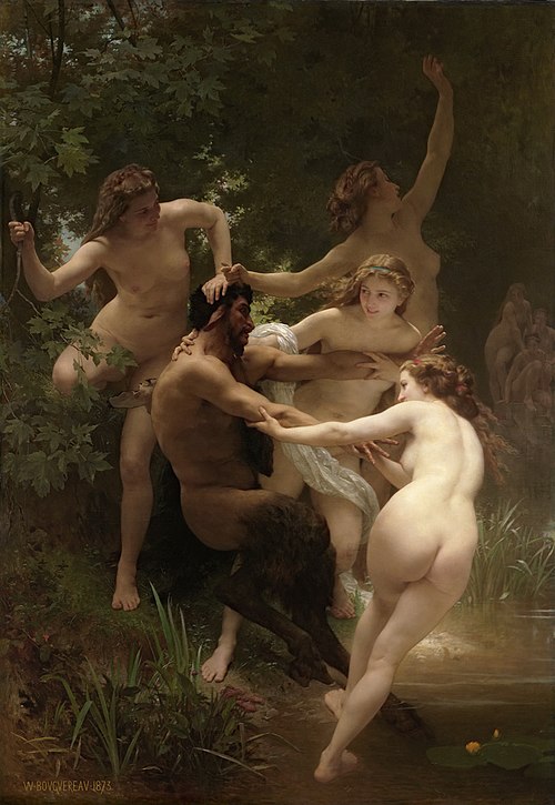 Nymphes et Satyre, 1873, William Bouguereau