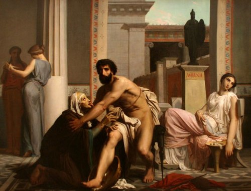 Ulysse reconnu par sa nourrice à son retour de Troie, 1848, William Bouguereau