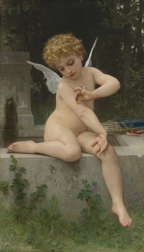 L’Amour au Papillon, 1888, William Bouguereau