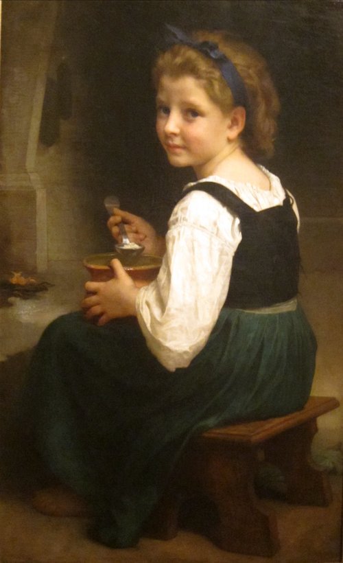 Enfant à la tasse de lait, 1874, William Bouguereau