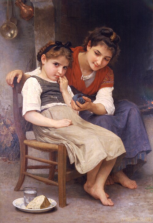 Petite boudeuse, 1888, William Bouguereau