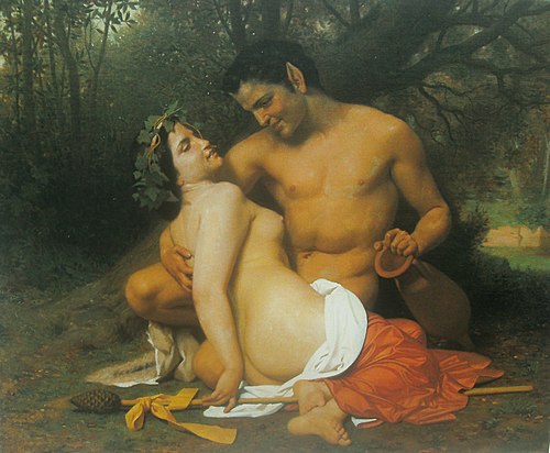Faune et Bacchante, 1860, William Bouguereau