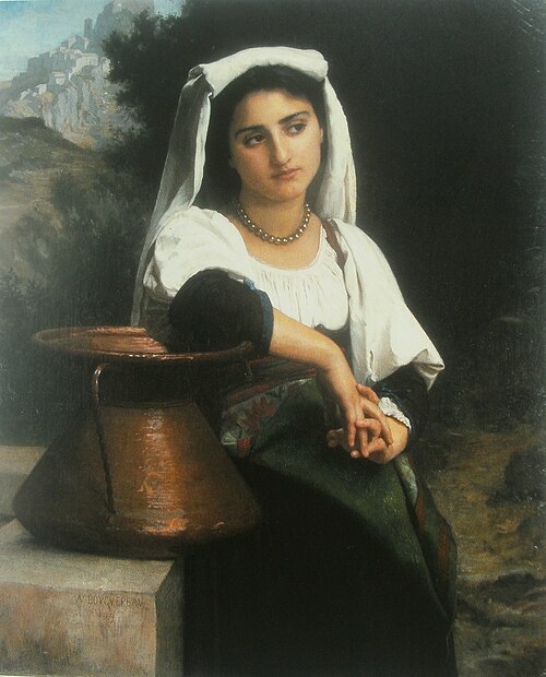 Italian Woman at the Fountain, 1869, William Bouguereau