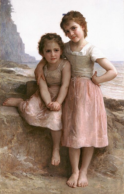 Sisters on the Shore, 1896, William Bouguereau