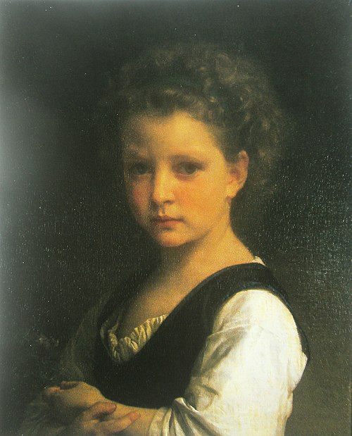 Girl with Violets, 1872, William Bouguereau