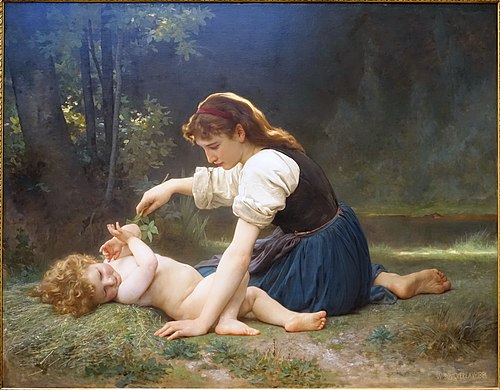 Nature's Fan, 1881, William Bouguereau