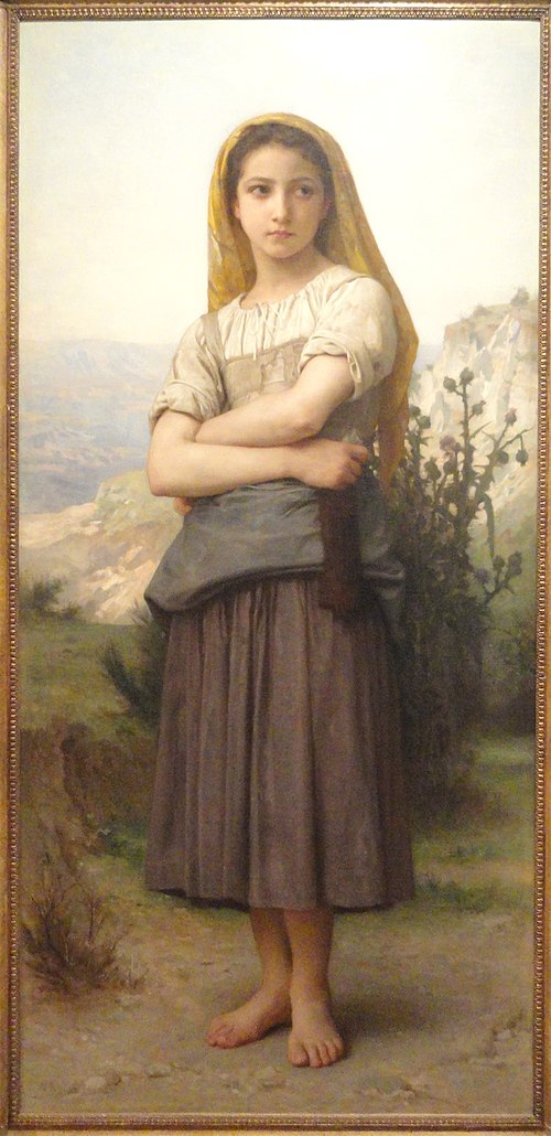 Jeune bergère, 1886, William Bouguereau