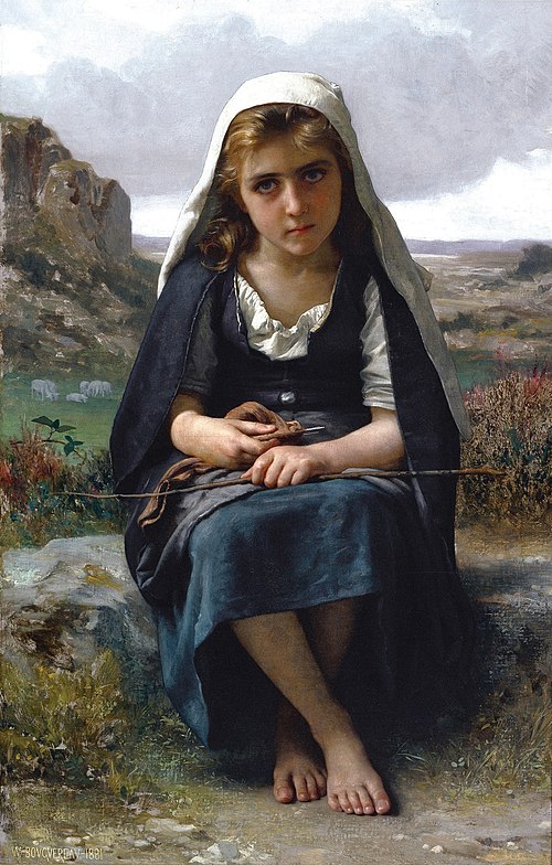 The shepherdess, 1881, William-Adolphe Bouguereau