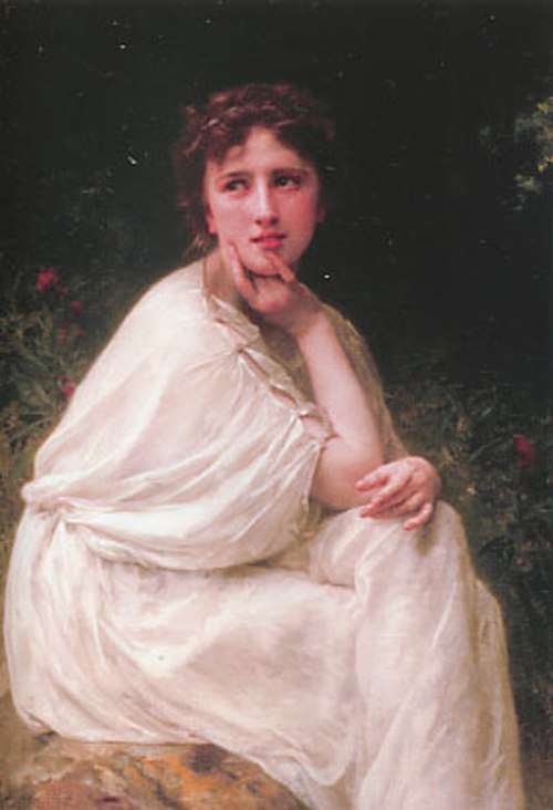 Méditation, 1896, William Bouguereau