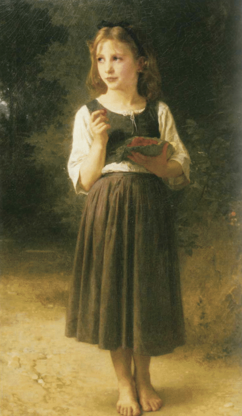 Raspberry Girl, 1890, William Bouguereau