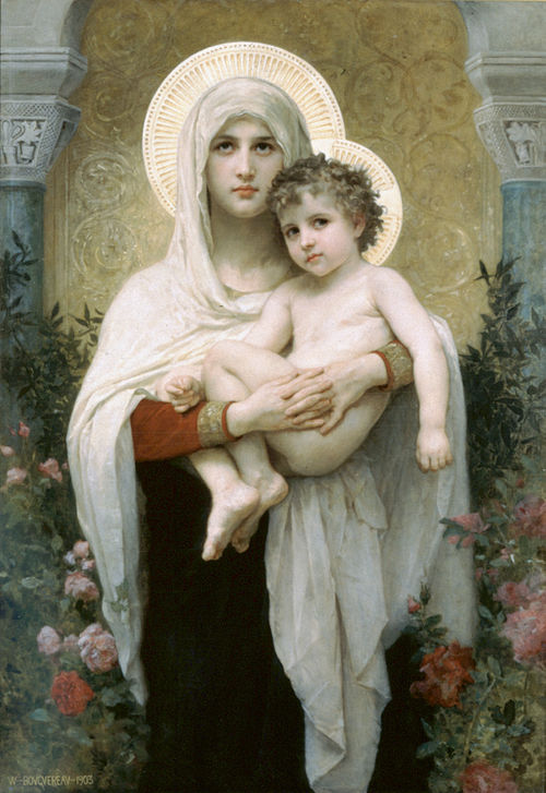La Madone aux roses, 1903, William Bouguereau