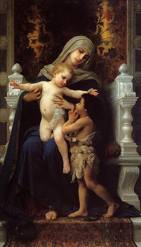 Madonna and Child with Saint John, 1882, William Bouguereau