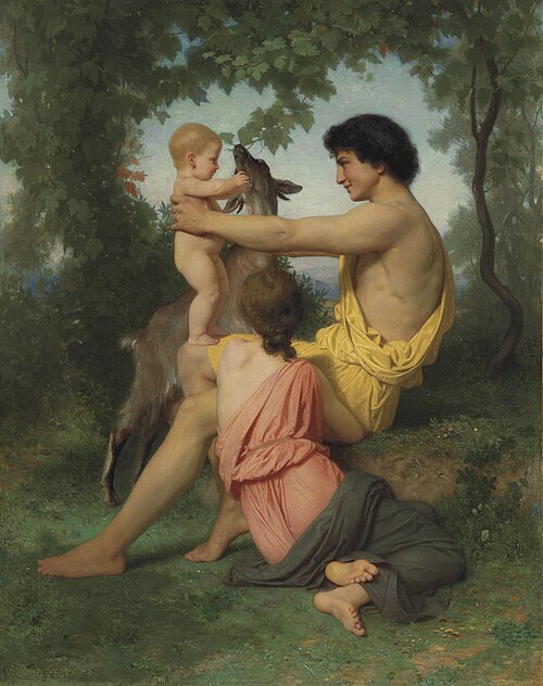 Idylle : famille antique, 1855, William Bouguereau