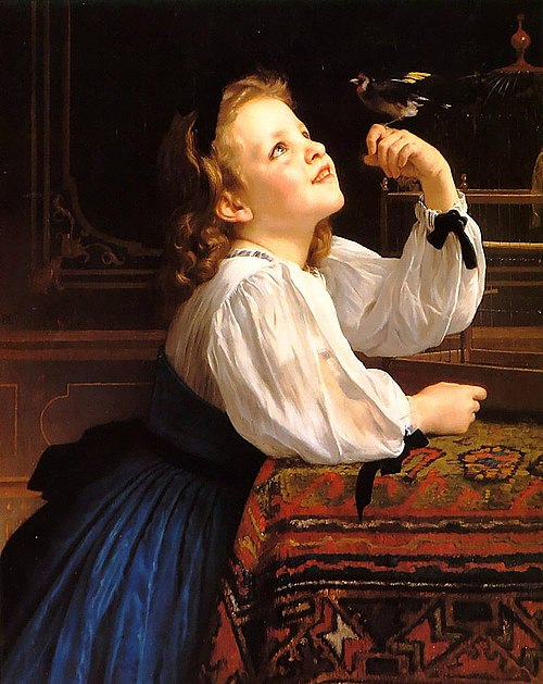 L'Oiseau chéri, 1867, William Bouguereau