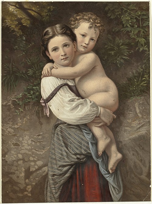 Going to the Bath (Boston), , William Bouguereau