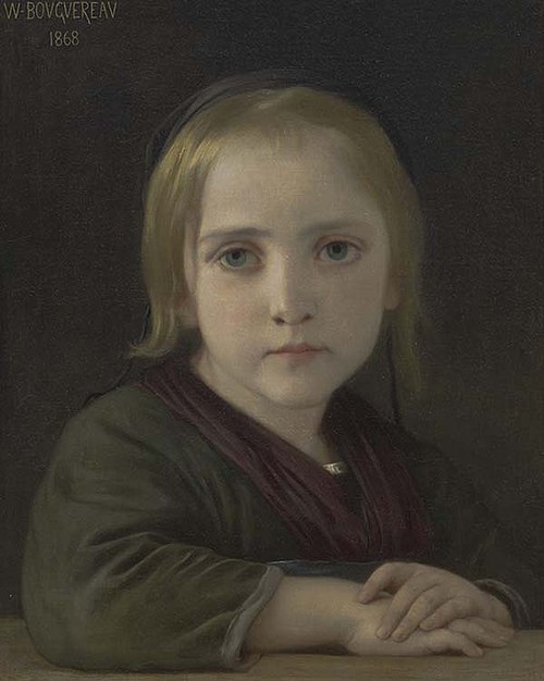 La petite fille aux yeux bleus, 1868, William Bouguereau