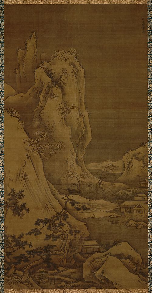 Landscape of four seasons- winter, , Sesshū