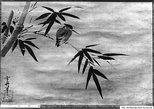 Bird and Bamboo, 1463, Sesshū
