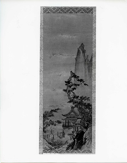 Pavilion on Mountain Stream, 1657, Sesshū