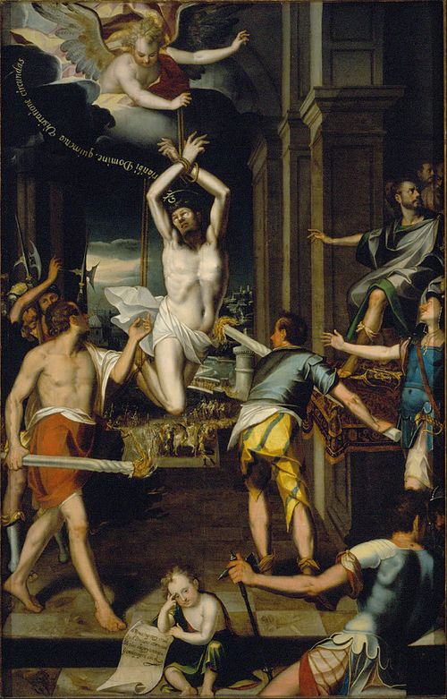 The Martyrdom of Saint Pontianus, 1612, Baltasar Etxabe Orio