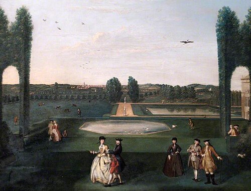 The Octagon Pond, Hartwell House, Buckinghamshire, 1738, Balthasar Nebot