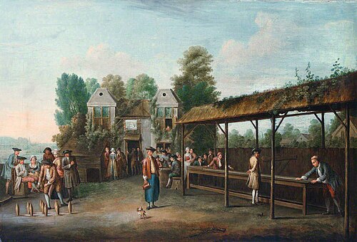 Gentlemen Playing Skittles, , Balthasar Nebot
