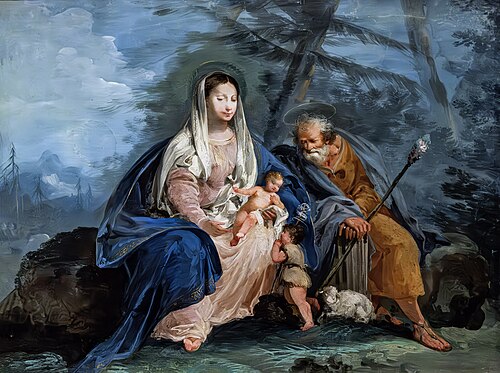 La Sainte Famille, 1850, Giuseppe Bernardino Bison