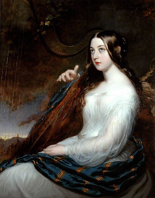 Sarah Curran (1782–1808), Playing the Harp, , William Beechey