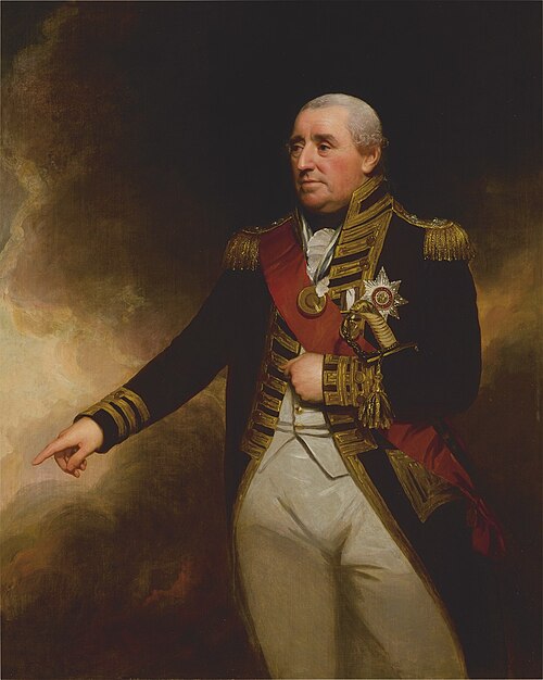 Portrait of Admiral Sir John Thomas Duckworth, 1st Baronet (1748–1817), , William Beechey